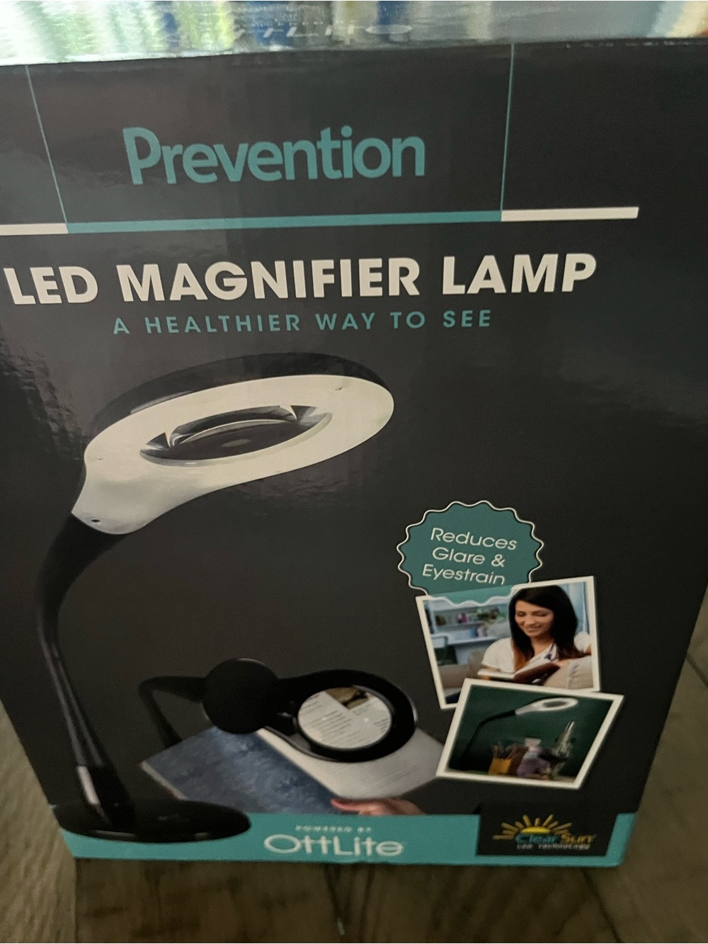 NEW PREVENTION LED MAGNIFIER LAMP w/ OTTLITE